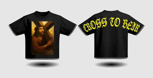 Cross to bear studded shirt